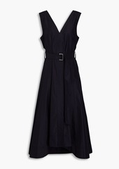 3.1 Phillip Lim - Belted cotton-blend poplin midi dress - Blue - US 6