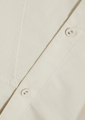 3.1 Phillip Lim - Belted cotton-blend poplin mini dress - Gray - US 6