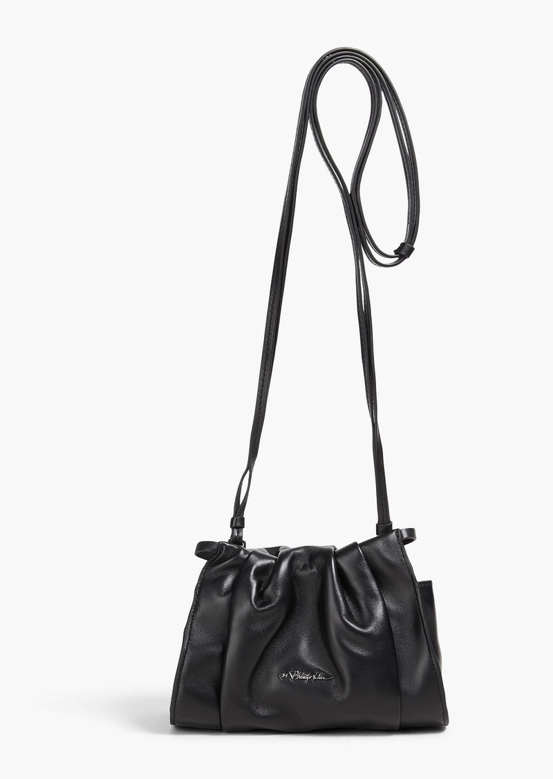 3.1 Phillip Lim - Blossom mini leather crossbody bag - Black - OneSize