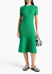 3.1 Phillip Lim - Button-embellished knitted midi dress - Green - XS