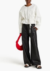 3.1 Phillip Lim - Cotton and linen-blend crepe jacket - White - L