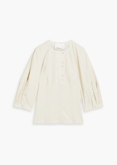 3.1 Phillip Lim - Cotton-blend poplin blouse - Gray - US 0