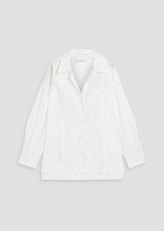 3.1 Phillip Lim - Cotton-blend poplin bralette and shirt set - White - US 8