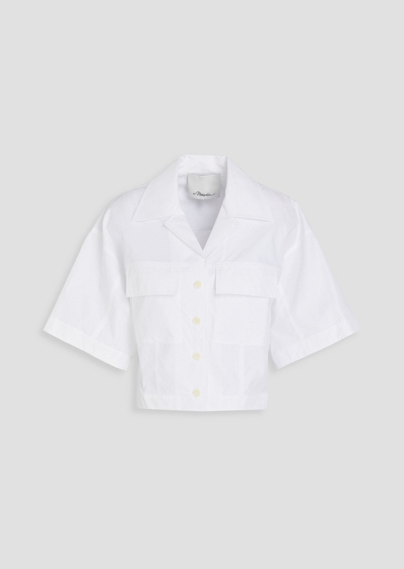 3.1 Phillip Lim - Cotton-blend poplin shirt - White - US 0