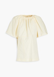 3.1 Phillip Lim - Cotton-blend poplin top - Yellow - M