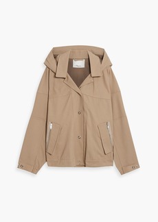 3.1 Phillip Lim - Cotton-blend twill hooded jacket - Neutral - S
