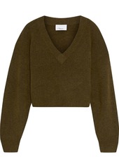 3.1 Phillip Lim - Cropped brushed knitted sweater - Green - XS