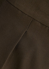 3.1 Phillip Lim - Cropped grain de poudre tapered pants - Green - US 0