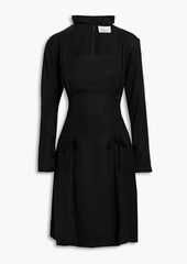 3.1 Phillip Lim - Cutout bow-detailed twill dress - Black - US 8