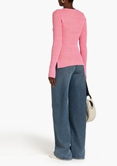3.1 Phillip Lim - Cutout ribbed cotton-blend sweater - Pink - XS