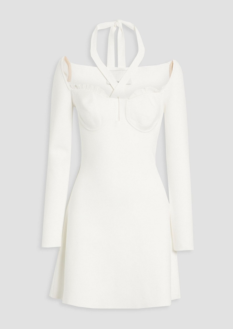 3.1 Phillip Lim - Cutout stretch-knit mini dress - White - L