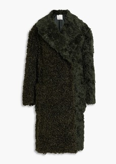 3.1 Phillip Lim - Double-breasted faux shearling coat - Green - XS/S