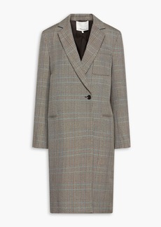 3.1 Phillip Lim - Double-breasted Prince of Wales checked wool-blend coat - Gray - US 2