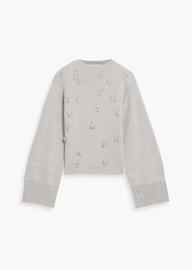 3.1 Phillip Lim - Embellished metallic wool-blend sweater - Gray - M