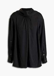 3.1 Phillip Lim - Gathered satin-crepe blouse - Black - XS