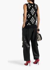 3.1 Phillip Lim - Jacquard-knit vest - Black - XS