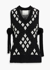 3.1 Phillip Lim - Jacquard-knit vest - Black - XS