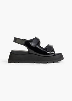 3.1 Phillip Lim - Kate leather platform slingback sandals - Black - EU 37