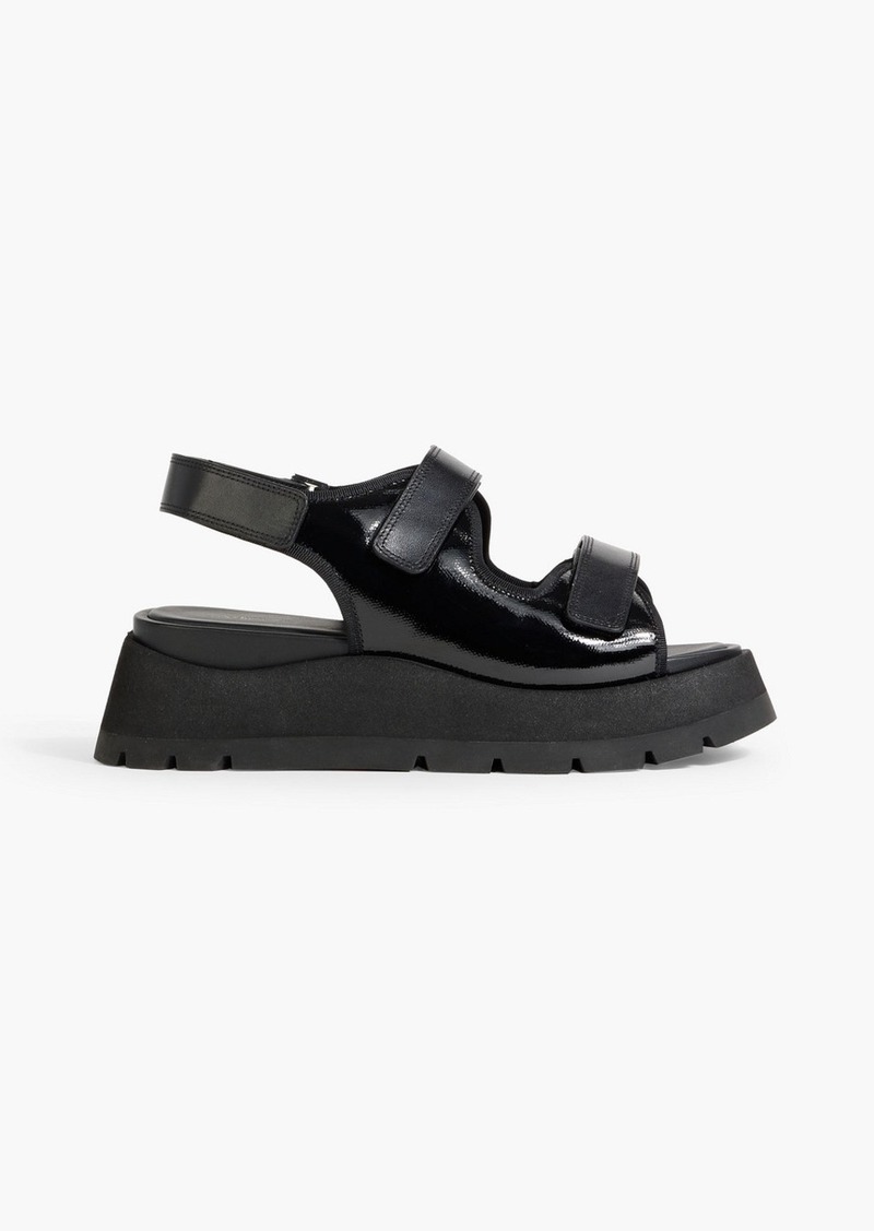 3.1 Phillip Lim - Kate leather platform slingback sandals - Black - EU 38