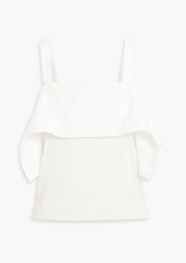 3.1 Phillip Lim - Layered voile and poplin top - Black - US 2