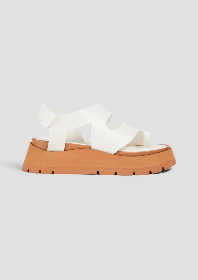 3.1 Phillip Lim - Kate leather platform slingback sandals - White - EU 40