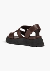 3.1 Phillip Lim - Leather platform slingback sandals - Brown - EU 36