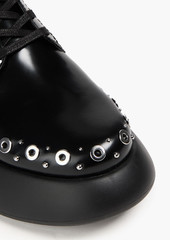 3.1 Phillip Lim - Mercer eyelet-embellished leather platform brogues - Black - EU 38