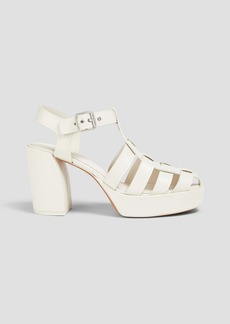 3.1 Phillip Lim - Naomi leather platform sandals - White - EU 36.5