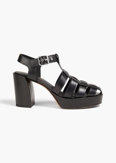 3.1 Phillip Lim - Naomi leather platform sandals - Black - EU 39.5