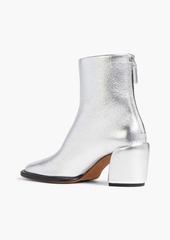 3.1 Phillip Lim - Naomi metallic textured-leather ankle boots - Metallic - EU 37