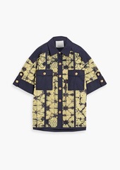 3.1 Phillip Lim - Oversized printed broderie anglaise cotton shirt - Blue - S