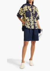 3.1 Phillip Lim - Oversized printed broderie anglaise cotton shirt - Blue - L