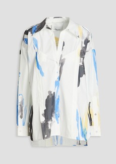 3.1 Phillip Lim - Printed cotton-blend poplin shirt - White - US 4