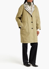 3.1 Phillip Lim - Reversible checked cotton-blend twill and canvas coat - White - XS/S