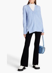 3.1 Phillip Lim - Ribbed and pointelle-knit alpaca-blend cardigan - Blue - XS