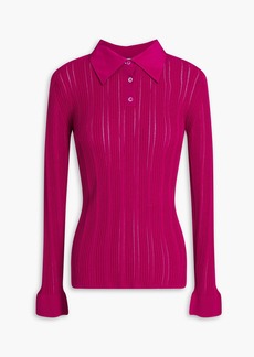 3.1 Phillip Lim - Ribbed cotton-blend polo shirt - Purple - XS