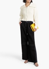 3.1 Phillip Lim - Ripstop and cotton-canvas wide-leg pants - Black - S