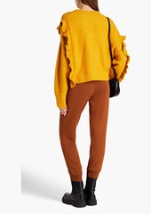 3.1 Phillip Lim - Ruffled brushed knitted sweater - Yellow - S