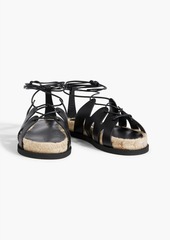 3.1 Phillip Lim - Space for Giants Yasmine leather espadrille sandals - Black - EU 35