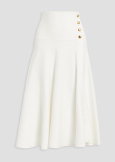 3.1 Phillip Lim - Tech Milano asymmetric ribbed-knit midi skirt - White - XS