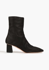 3.1 Phillip Lim - Tess 60 ribbed suede ankle boots - Black - EU 36