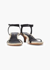 3.1 Phillip Lim - Yasmine 50 leather espadrille sandals - Black - EU 37