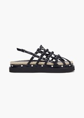 3.1 Phillip Lim - Yasmine Cage leather platform sandals - Black - EU 37