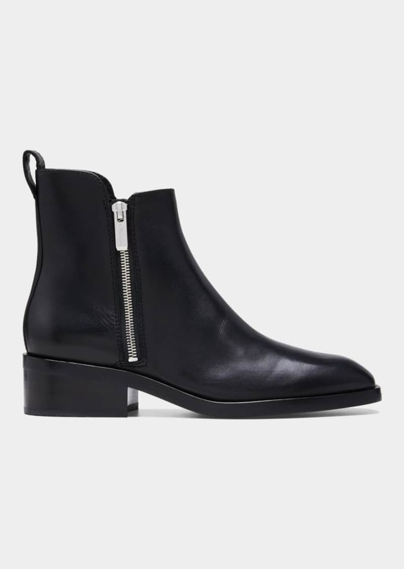 3.1 Phillip Lim Alexa Leather Zip Booties