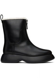 3.1 Phillip Lim Black Mercer Zip Shearling Boots