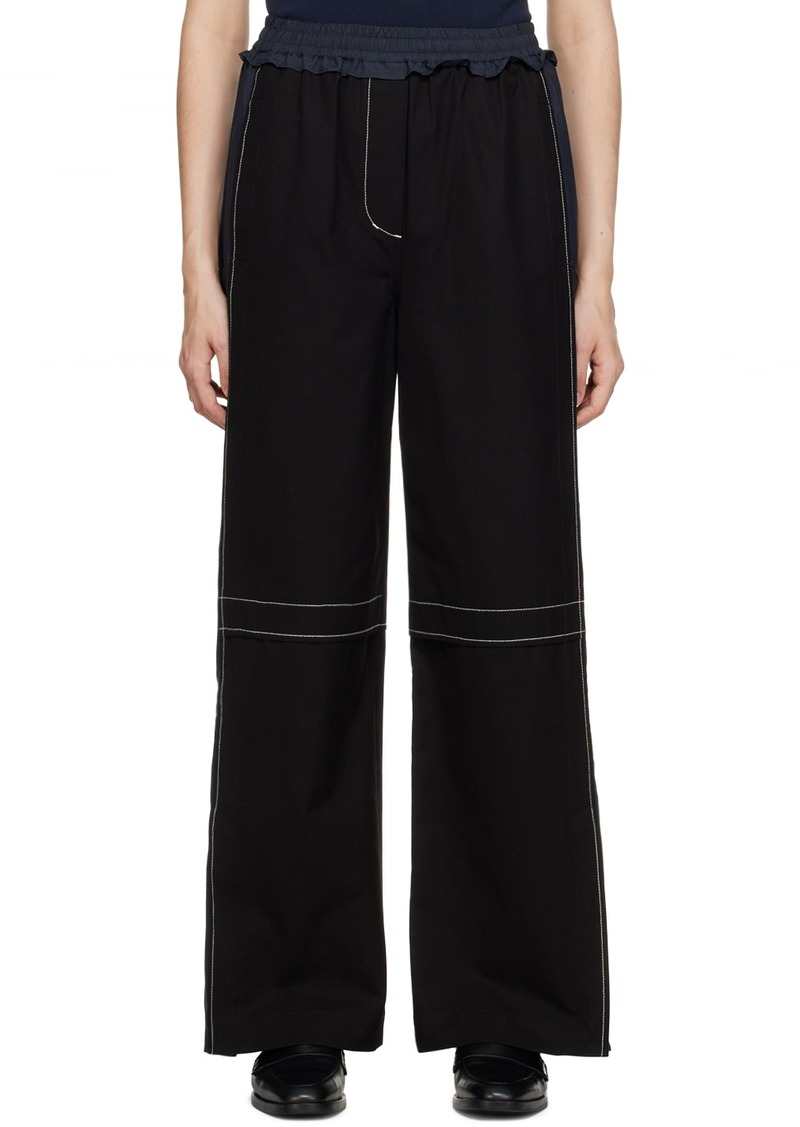 3.1 Phillip Lim Black Paneled Lounge Pants