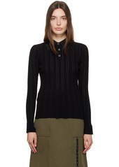 3.1 Phillip Lim Black Three-Button Polo