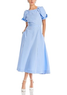 3.1 Phillip Lim Collapsed Bloom Sleeve Belted Dress