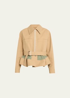 3.1 Phillip Lim Double-Layered Belted Utility Jacket