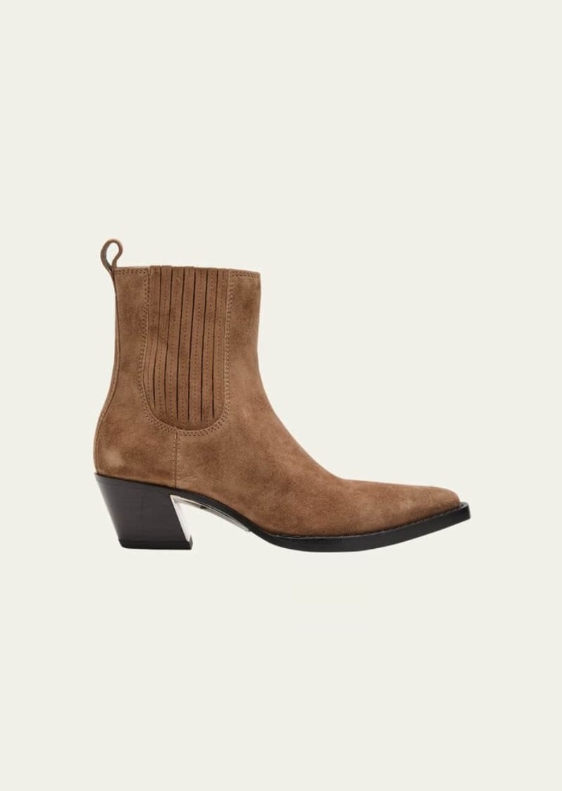 3.1 Phillip Lim Downtown Suede Western Chelsea Booties